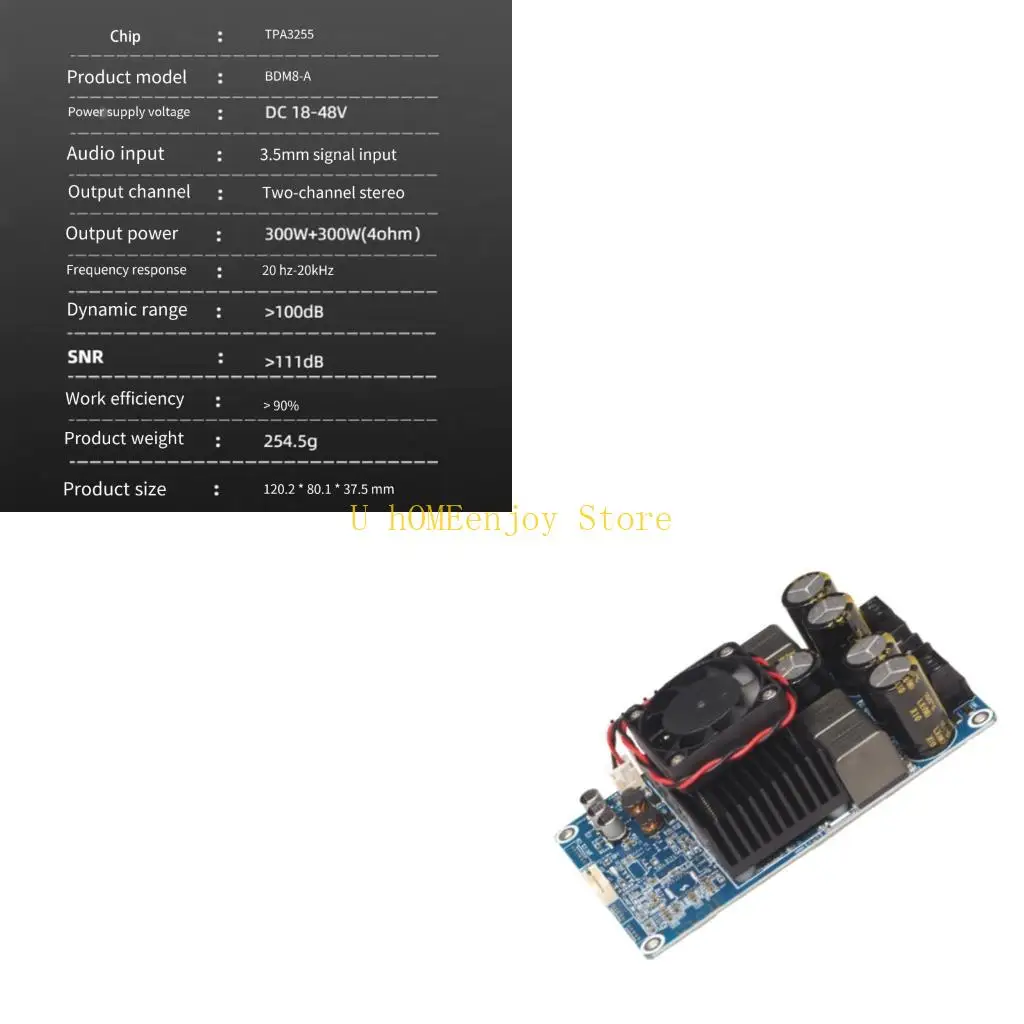 B0KF 2x300W TPA3255 Chip المتوافقة مع لوحة مكبرات الصوت للأنظمة الصوتية المنزلية