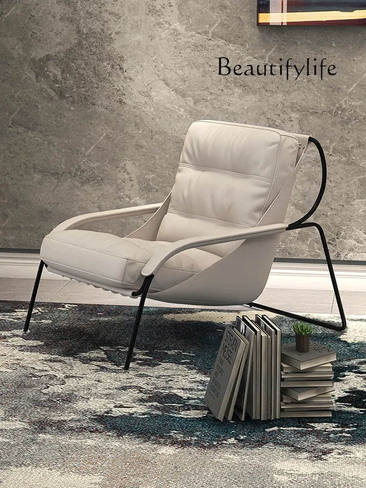 

muebles para hogar Single Sofa Light Luxury Leisure Sofa Chair Living Room Home Modern Simple Lazy Recliner