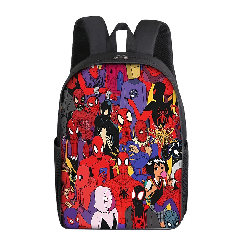 Marvel Heroes Backpack Spiderman Thanos Kids Teenage Anime Movie Cartoon Print Student School Bag Supplies Knapsack Vogue Gifts