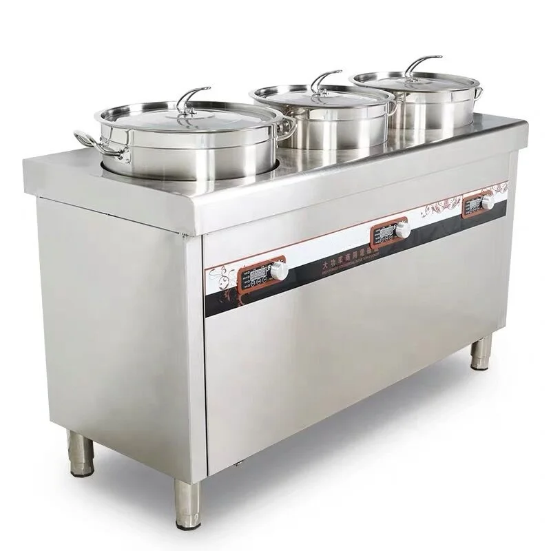 5KW Industrial Kitchen Equipment Stainless Steel Hot Pot Curry Chocolate Fondue Sauce Pot for Restaurant Chicken