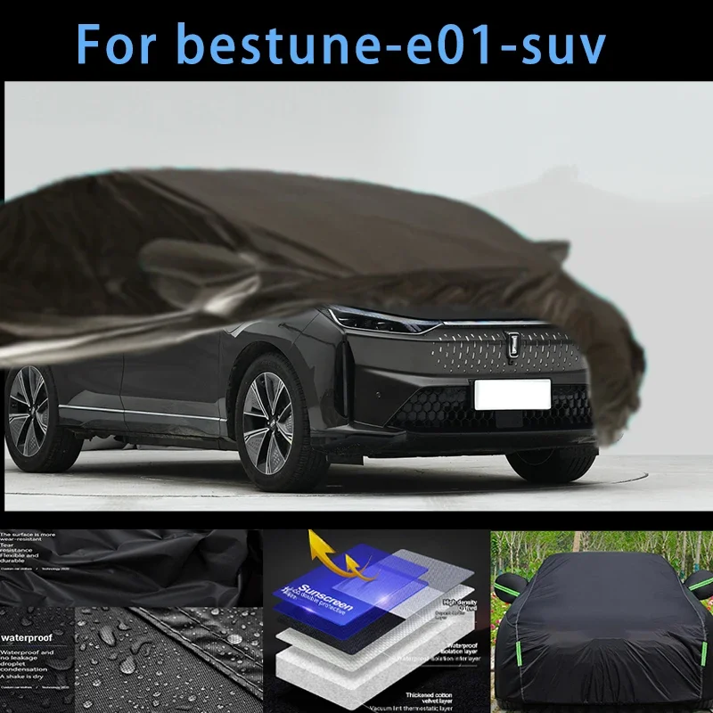 

For bestune-e01-suv Outdoor Protection Full Car Covers Snow Cover Sunshade Waterproof Dustproof Exterior Car accessories