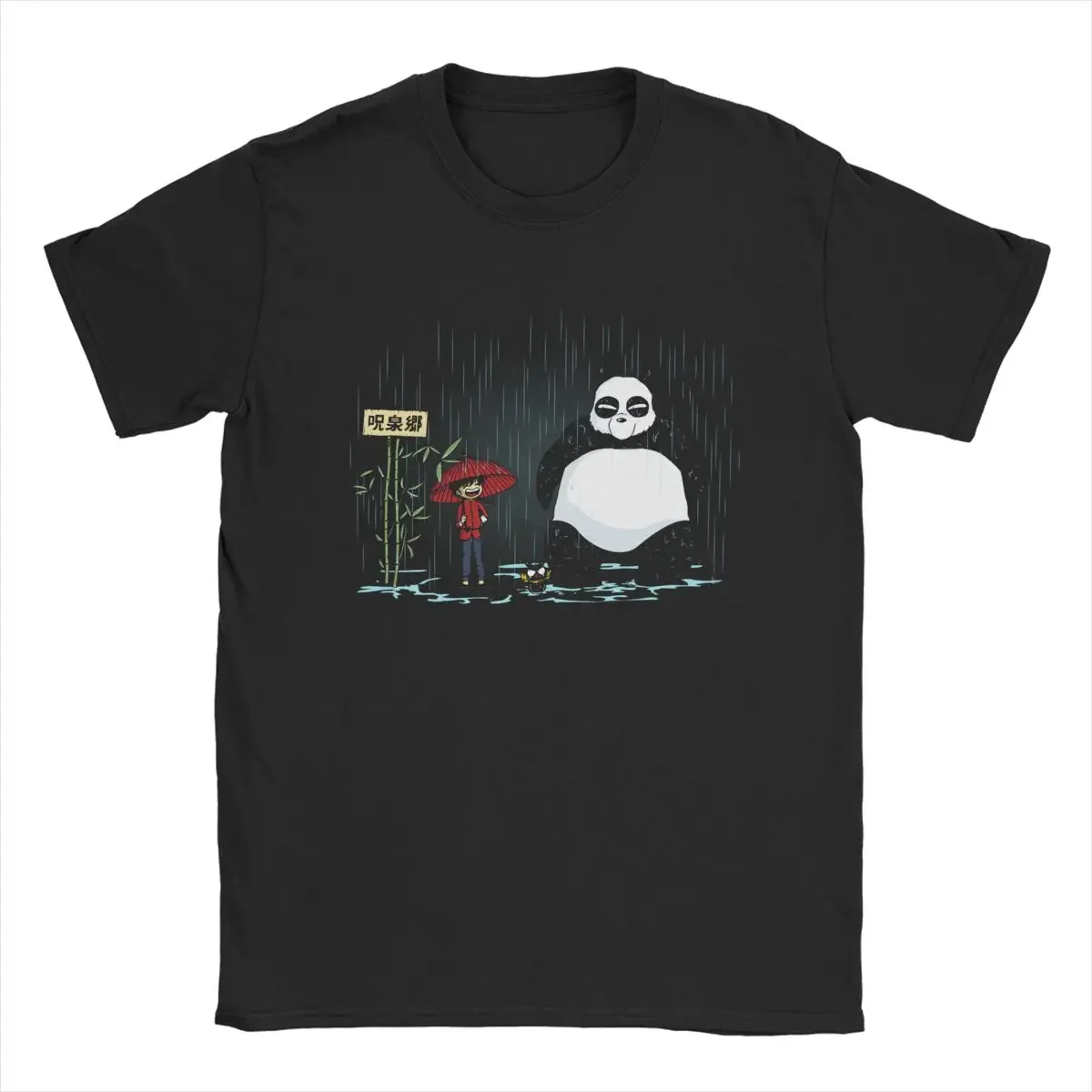 Camiseta Vintage de Saotome y Panda para hombre y mujer, camisa de manga corta de Anime, 100% algodón, Ranma 12, 1/2, de peso pesado, para verano, 2024