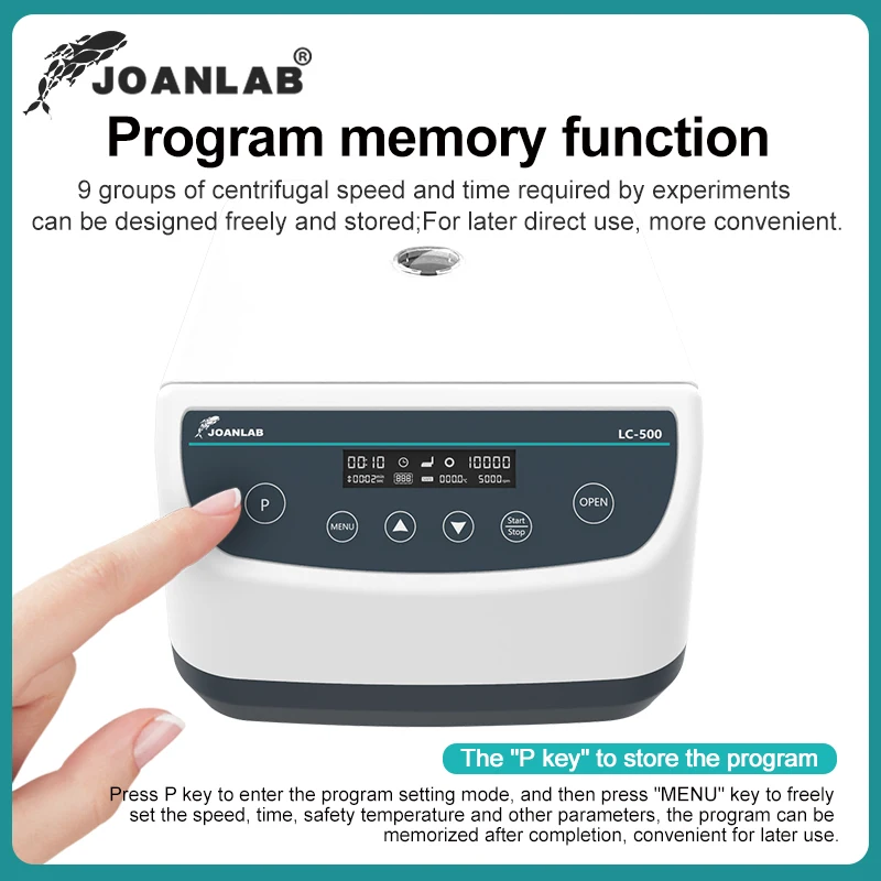 JOANLAB Microplate Centrifuge 500~2000rpm Digital Display Laboratory Centrifuge Rotor Suitable For 96-well 384 Well Plates