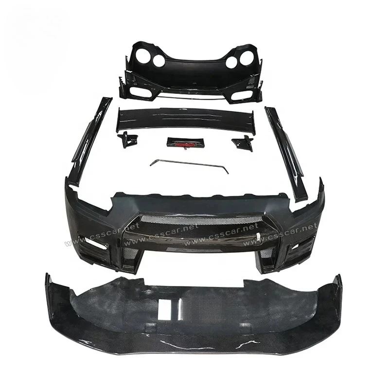 

2017 FRP Mix Carbon Fiber Front Rear Bumper Side Skirts Nismo Style Body Kit GTR R35