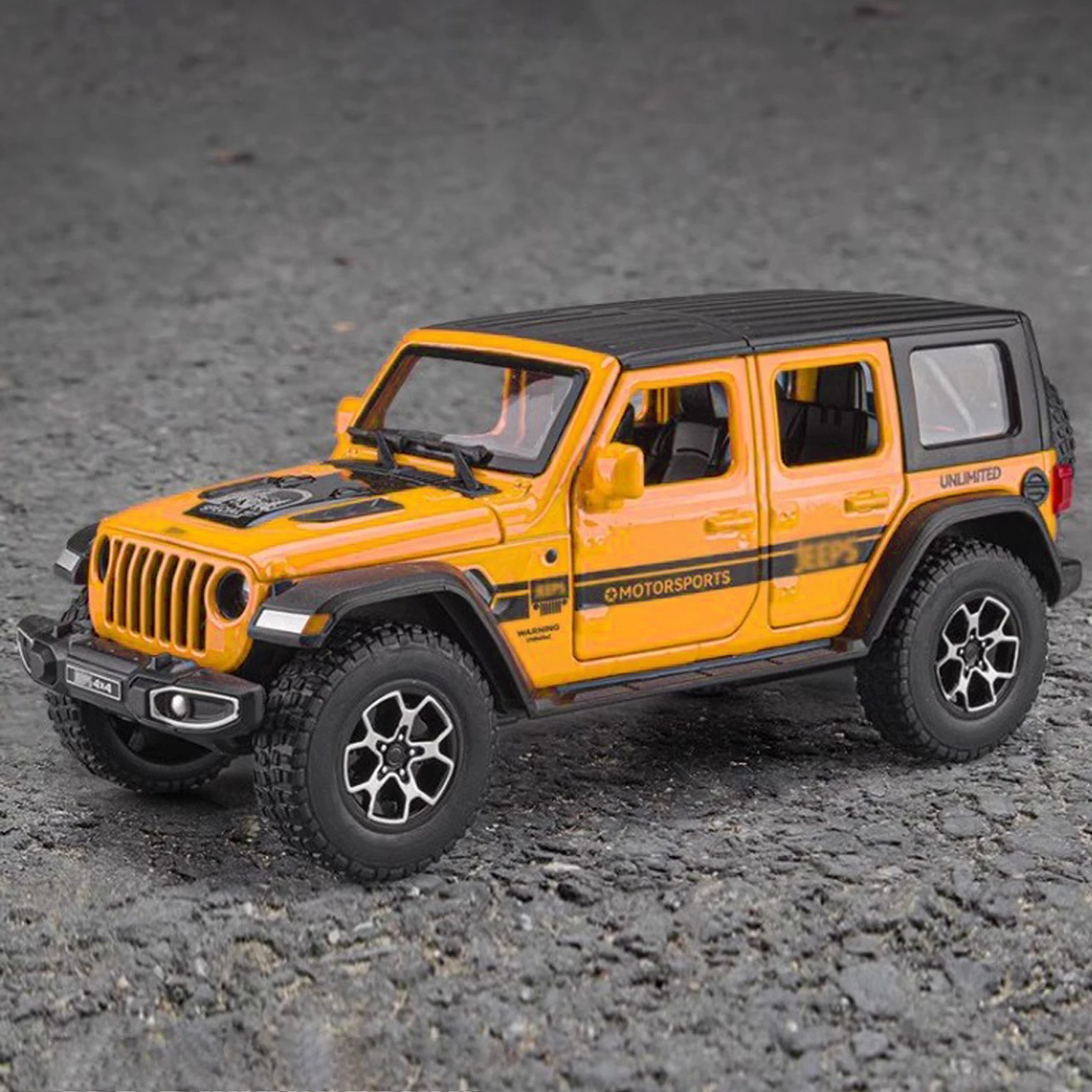 1:22 Model Wrangler Diecast Toy Car Model, Scale Metal Alloy Vehicle for Kids Boys Girls Adults, Doors Open,Gifts Gray111