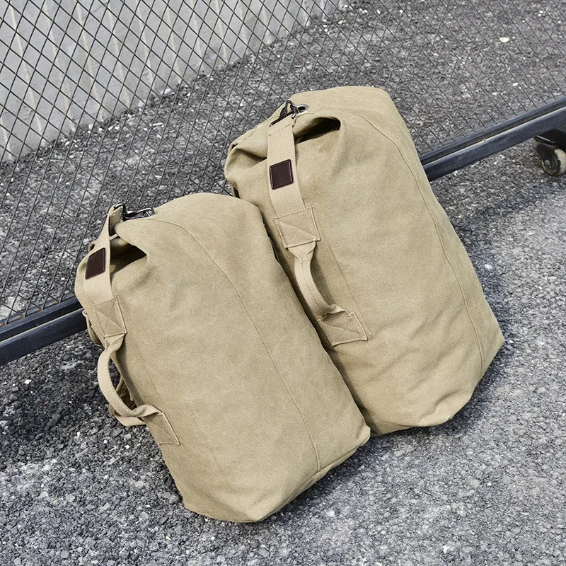 Multi-function Travel Backpacks Sports Bag Canvas Men Handbag Backpack Camping Oxford Canvas Handbag Hiking Shoulder Bags Woman