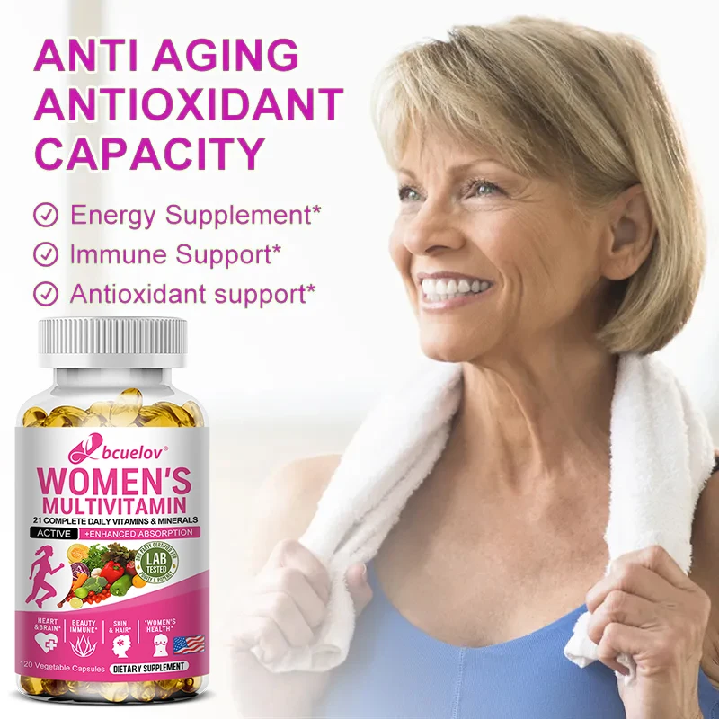 Multivitamin - Aids Nutrient Absorption, Heart Health Supports Strong Nails, Shiny Hair and Healthy Skin Dietary Supplement