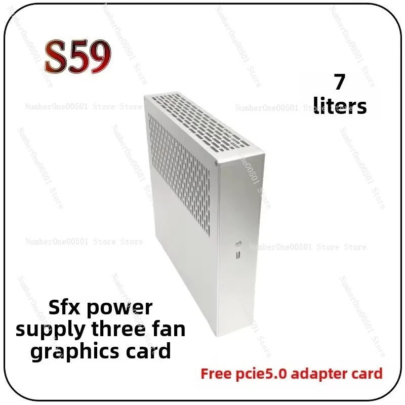 Tile ITX Mini Portable 6L Small Chassis SFX Power Supply Triple Fan Graphics Card S59 S60