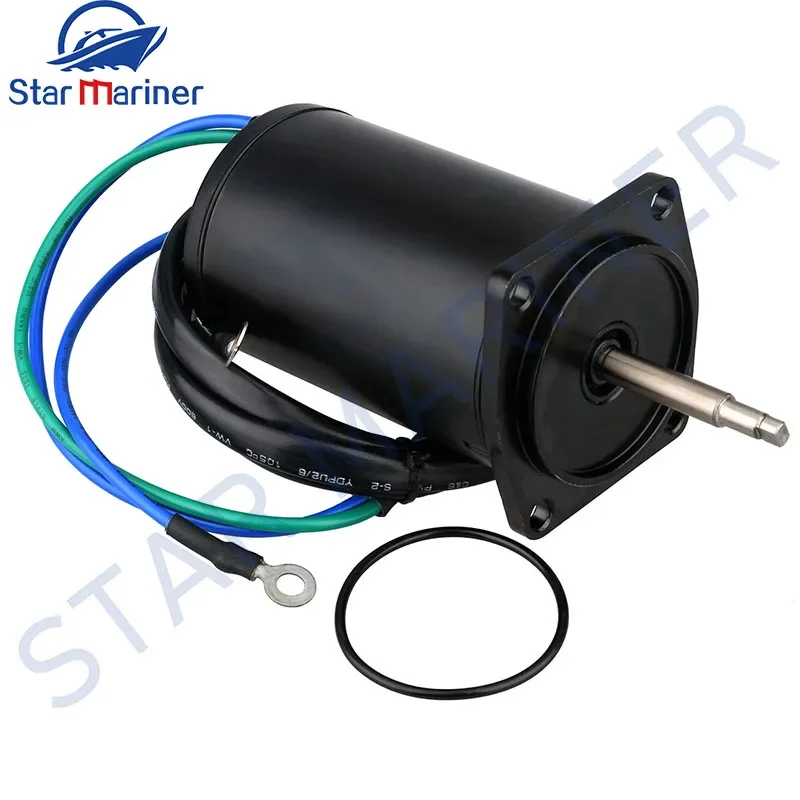 6H5-43880 Tilt Trim Motor For Yamaha Outboard Motor 40-50HP 6H5-43880-02 12V 2 Wire 4 Bolt Mount Lester 10836