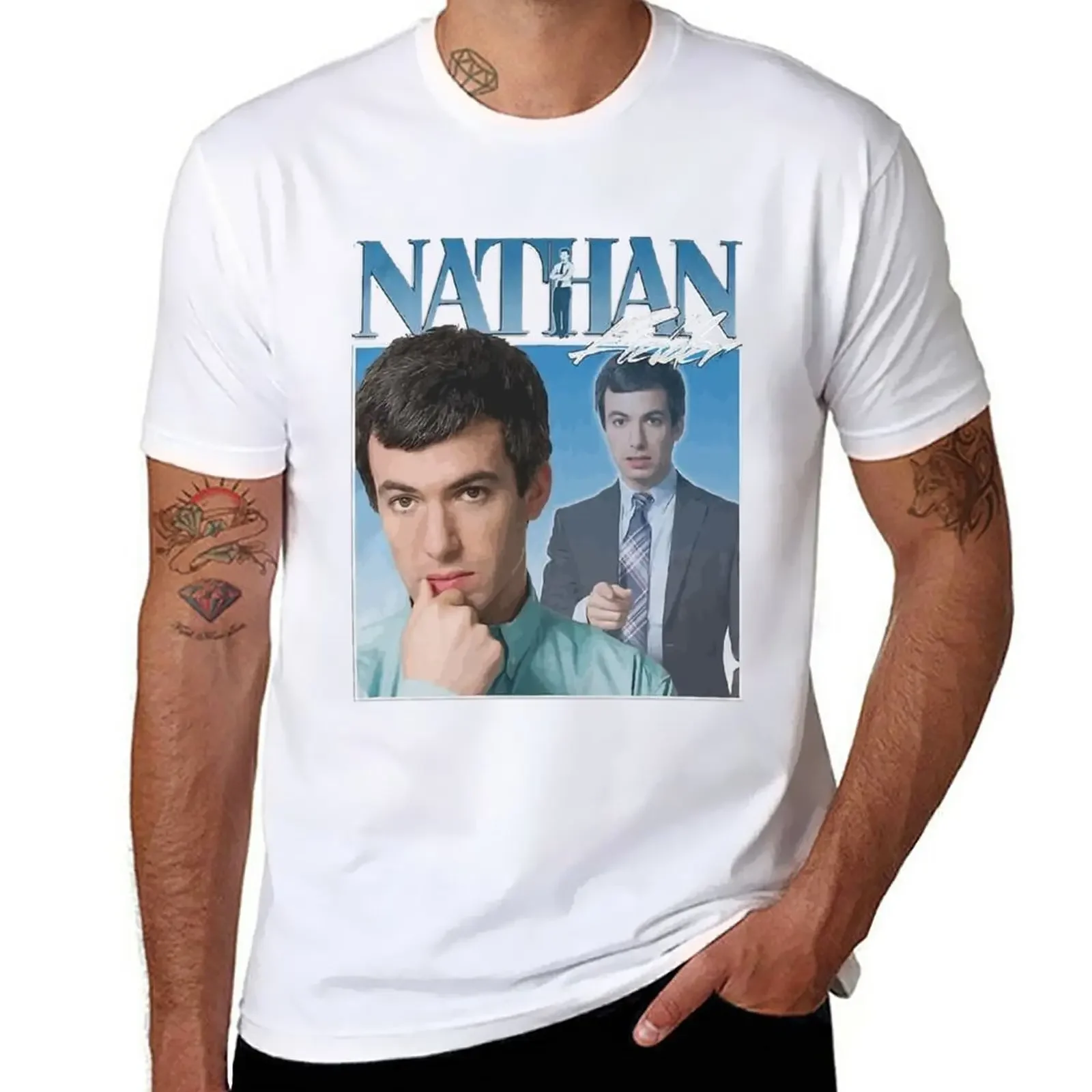 New Nathan Fielder, 90's, Vintage, T-Shirt tees rapper graphic tees anime t shirts t shirts for men