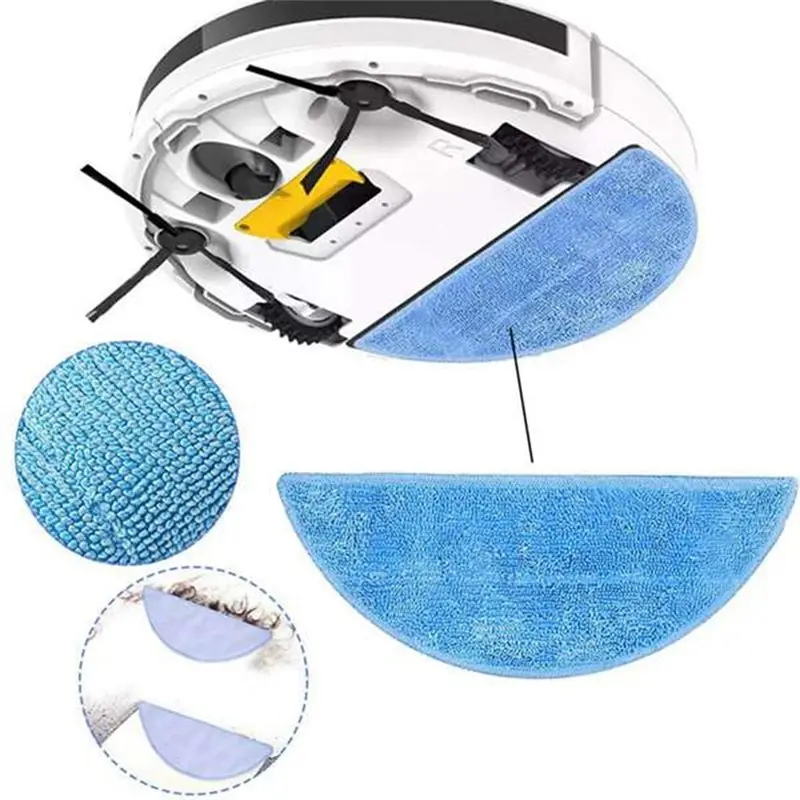 (ABJZ) 4Pcs Suitable for ILife Sweeping Robot V3S V5S V5 V3 Mop Replacement Accessories Rag Cleaning Cloth