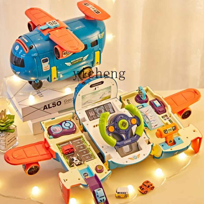 Tqh Children's Toy Baby Early Childhood Education One to Two Years Old Boys and Girls Baby Aircraft Deformation Birthday Gift