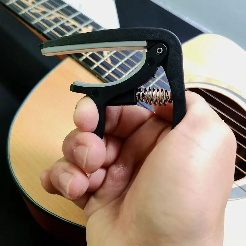 ABS+Metal Universal Guitar Capo Change Clamp Key For Acoustic Classic Electric Guitar Parts Accessories 1/5 PCS