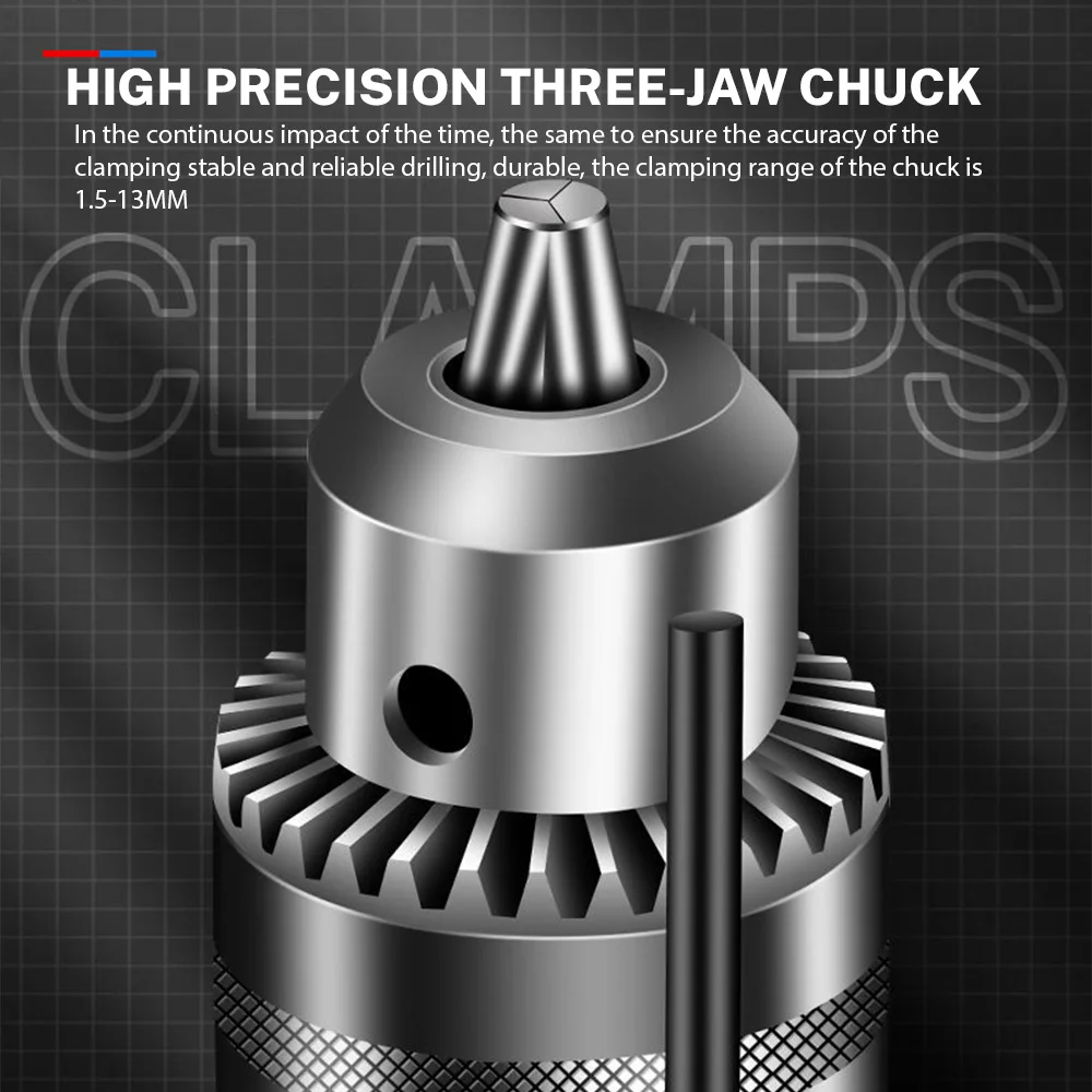 1500 واط عالية الطاقة الكهربائية مطرقة دورانية 13 مللي متر تأثير السحب swdriver اللكم تلميع 3200 دورة في الدقيقة أدوات كهربائية متعددة الوظائف