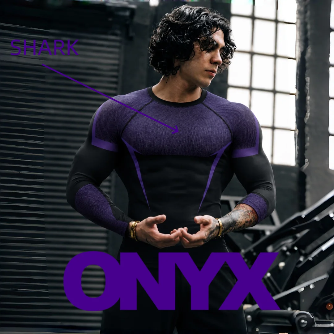 ONYX 5.0 Men's Sports Long Sleeve, Adjustable Elastic Outdoor Running T-shirt, Available in Multiple Colors