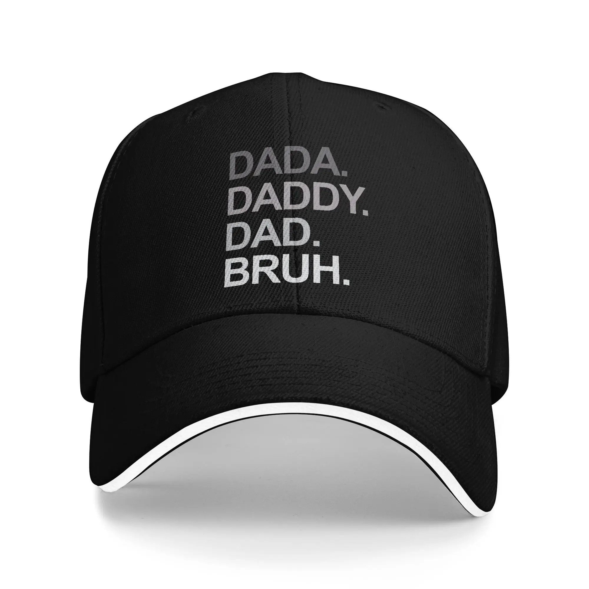 Dada Daddy Dad Bruh Funny Husband Dad Father'S Day Mens Baseball Cap  Tennis Skate Dropshipping Hats Women Men Baseball Caps