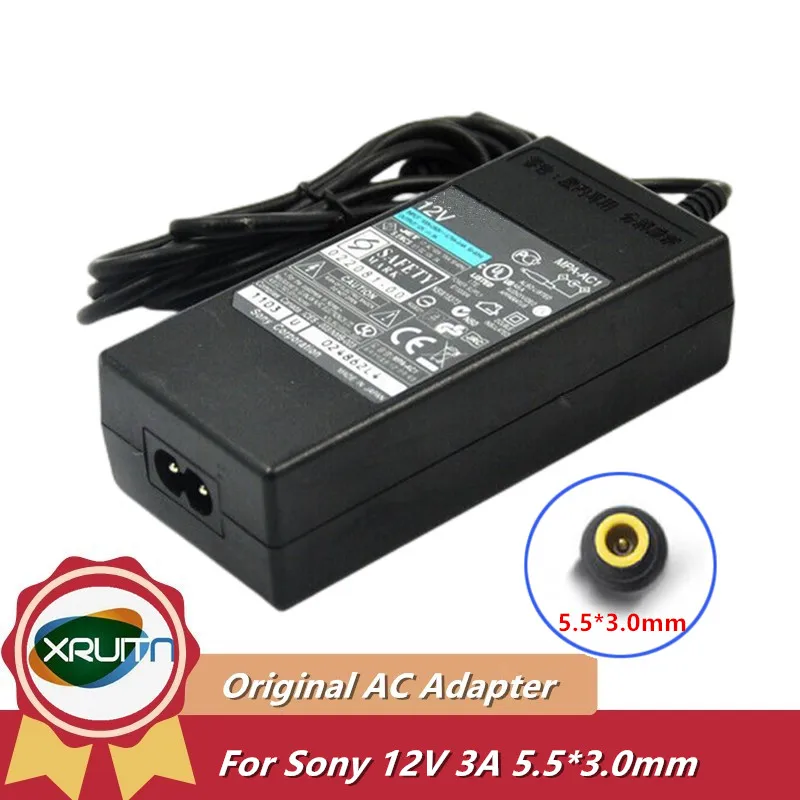 

Original 12V 3A 36W AC Adapter Charger for Sony BRC-H700 MPA-AC1 EVI-D70P EVI-D100P BRC-300P Vedio Camera Power Supply ADP-36NH