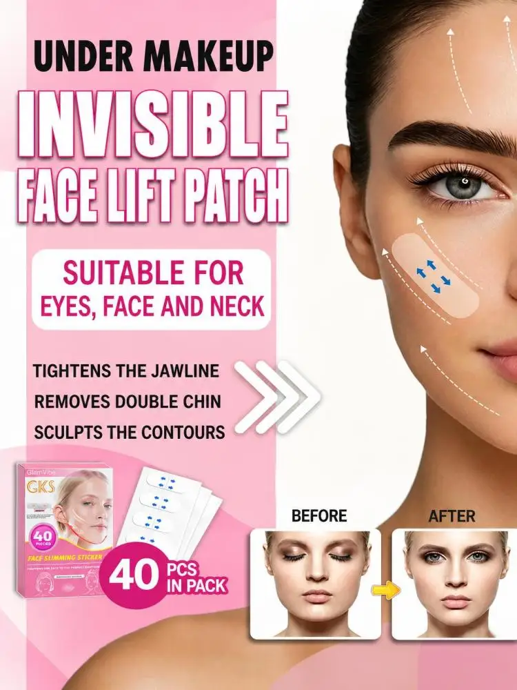 Invisible Face Shaping Lift Sticker, Thin Facial Tape for Makeup, Modify Facial Contour, Assist Face Styling, Waterproof Disposable Face Lifting Sticker for Daily Beauty