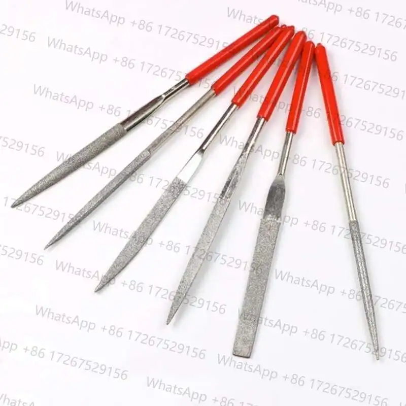 Wood Screw Diamond Needle File Set 3x140mm Mini Needle File Kit For Stone Glass Metal Carving Craft Hand Tools Needle File Set