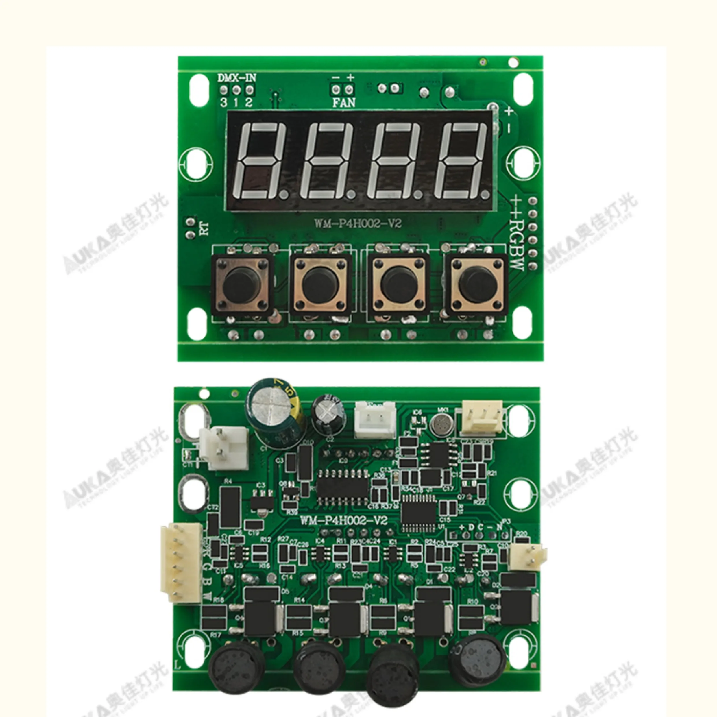 DMX512 PA Integrated Constant Current Motherboard 4CH * 1.8A RGBW Stage Lighting Driver RDM 12-24V
