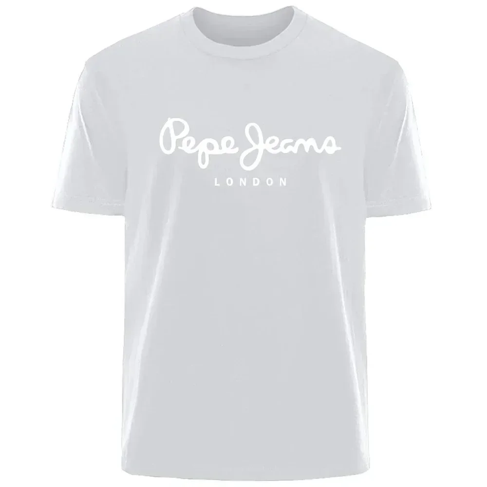 Pepe Jeans London Women's And Kids Logo Short-sleeve T-shirt, Luxury Brand Women's Wear, Y2K Top, Gender-neutral Street Style