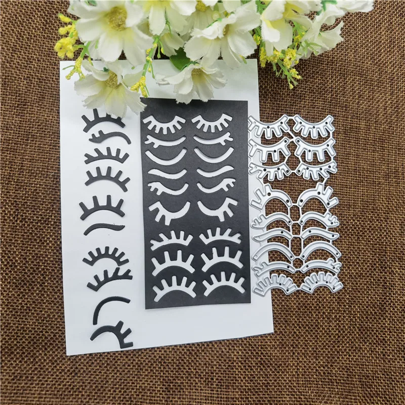 Type eyelash set Metal Cutting Dies Stencils For DIY Scrapbooking Decorative Embossing Handcraft Die Cutting Template