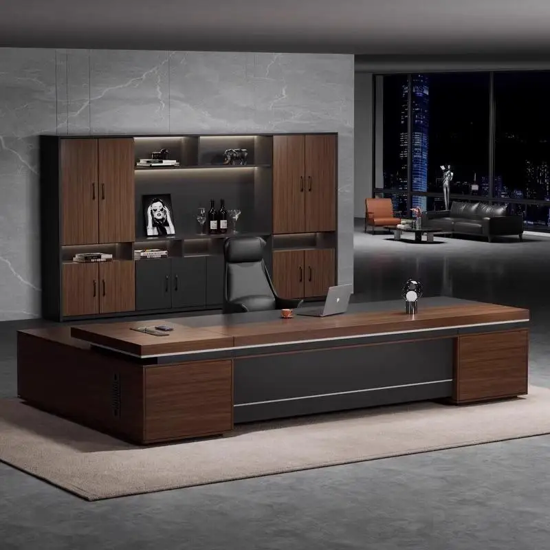 European Minimalist Office Desk Modern Computer Decoration Executive Office Desk Design Storage Escrivaninha Trendy Furniture