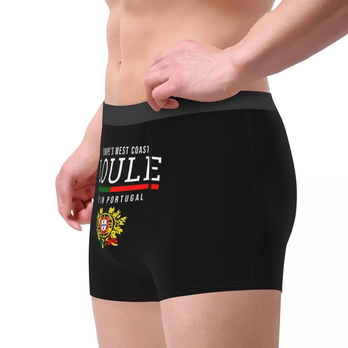 Loule Portugal Flag Men's Underwear Boxer Briefs Shorts Panties Novelty Breathable Underpants for Male S-XXL