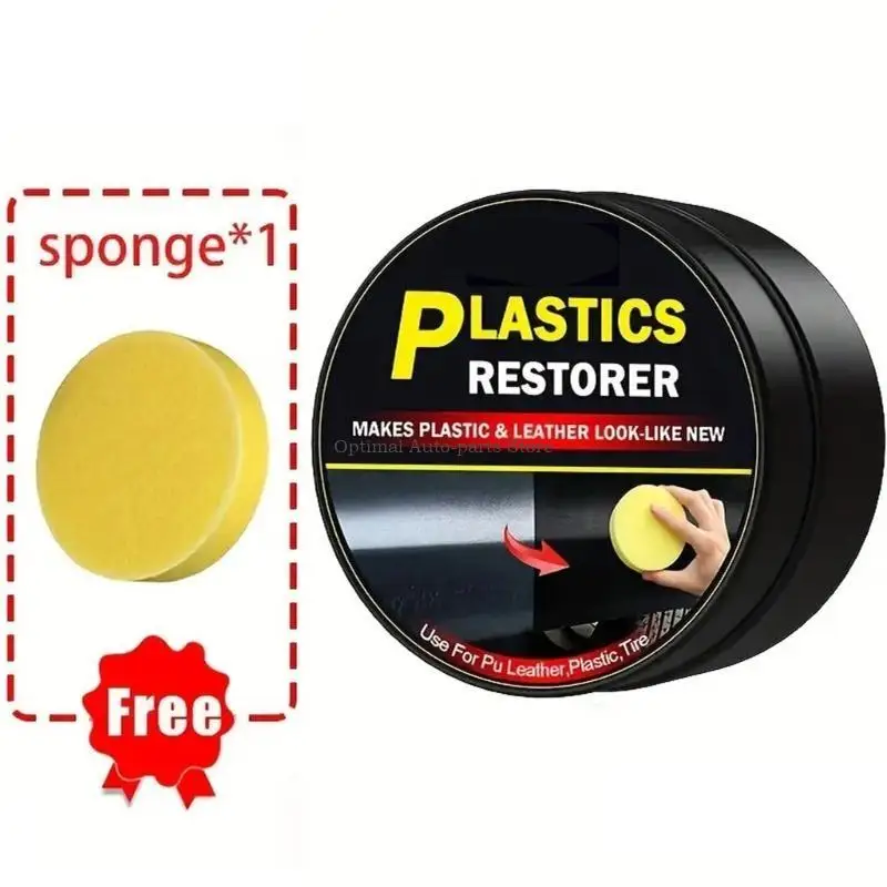 ขั้นสูงยานยนต์พลาสติก Revitalizer ขี้ผึ้งแดชบอร์ดรถ Polish & Protectant ป้องกันรอยขีดข่วนภายใน Auto Wax ชุด