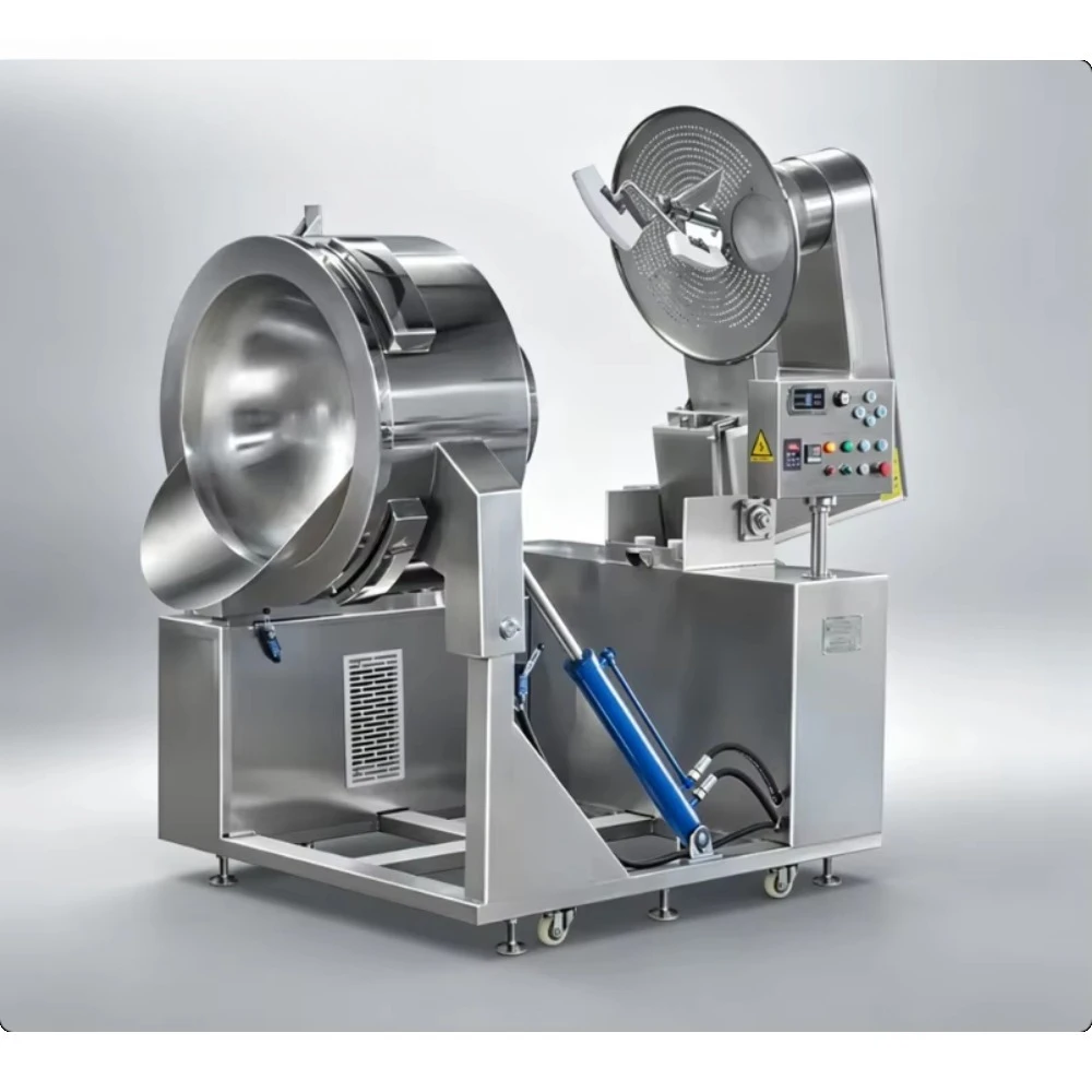 Industrial Gas Tilting Skillet Cooking Machine with Jet Burners Highoutput Frying Pan Planetary Cooking Mixer
