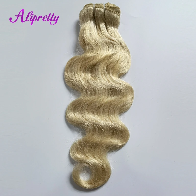 Alipretty 613 Color Human Hair Clip In Extensions Body Wave Blonde Hair For Black Women Natural Wavy Brazilian Hair Weaving