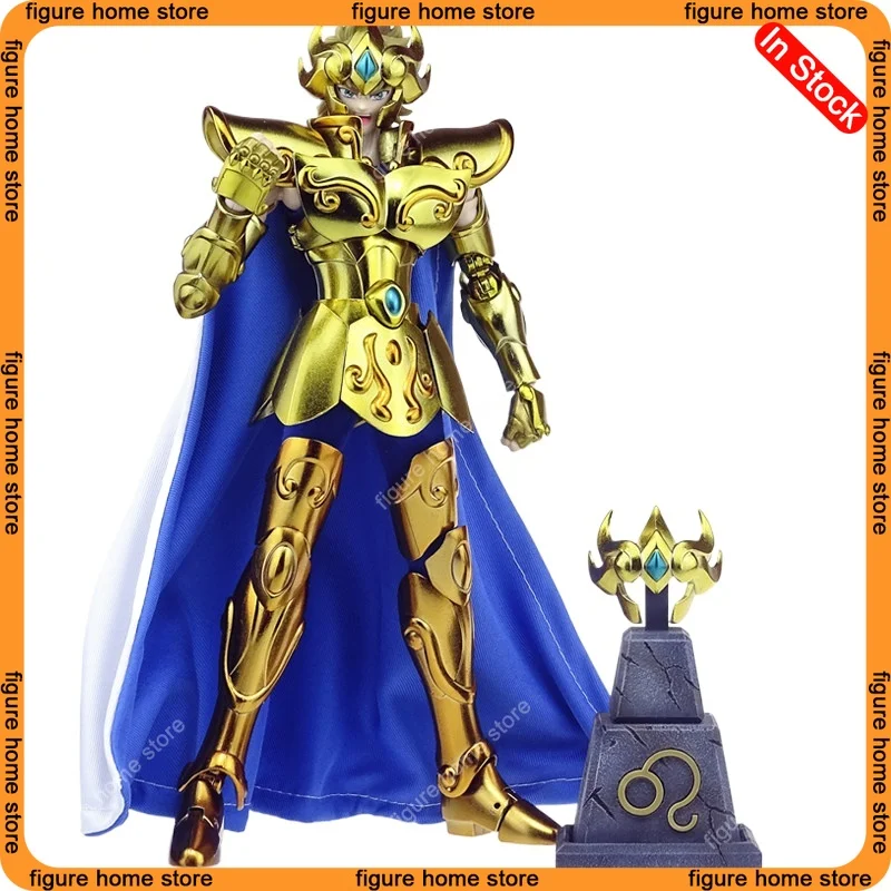 En stock: Figura de acción de Saint Seiya MST Saint Cloth Myth Emperador Leo Plus3 Aioria de 25 cm con base y placa de identificación, juguete coleccionable, regalo.