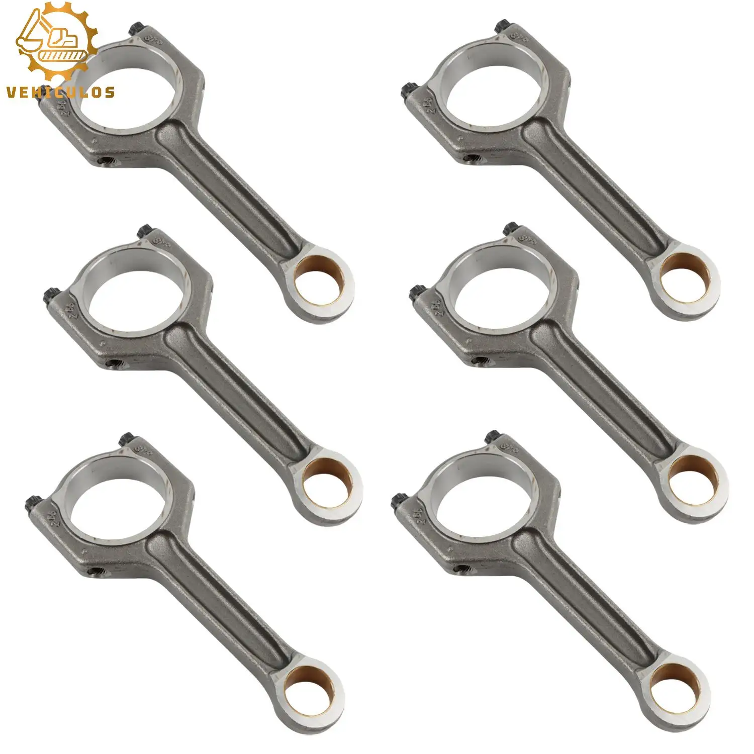 6PCS 11247624615 Connecting Rod For BMW F30 F10 35i 40i M2 M3 M4 3.0L Turbo L6 N55 S55 Engine With 1 Year Warranty