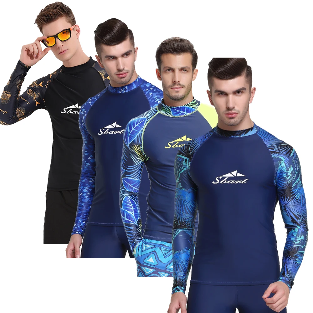 SBART Sail Sunscreen Suit Men's Diving Suit Tight Elastic Split Adult Long Sleeve Jellyfish Suit Diving Suit