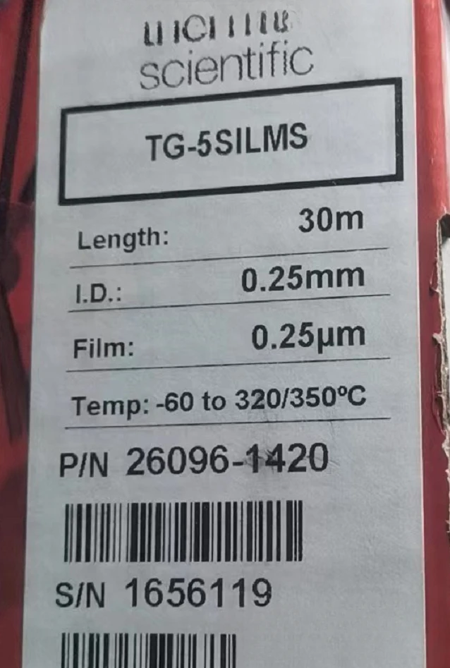 

For Thermo TG-5SILMS TG-WAXMS Capillary Column 30m X 0.25mm X 0.25µm 30mmx 0.32mm X 1µm