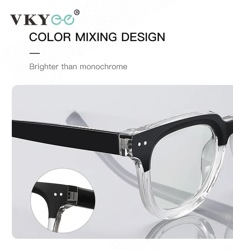 VICKI Retro Men\'s Progressive Multifocal Reading Glasses Anti Blue Light Glasses For Look Far And Near Vision Glasses Men 2120