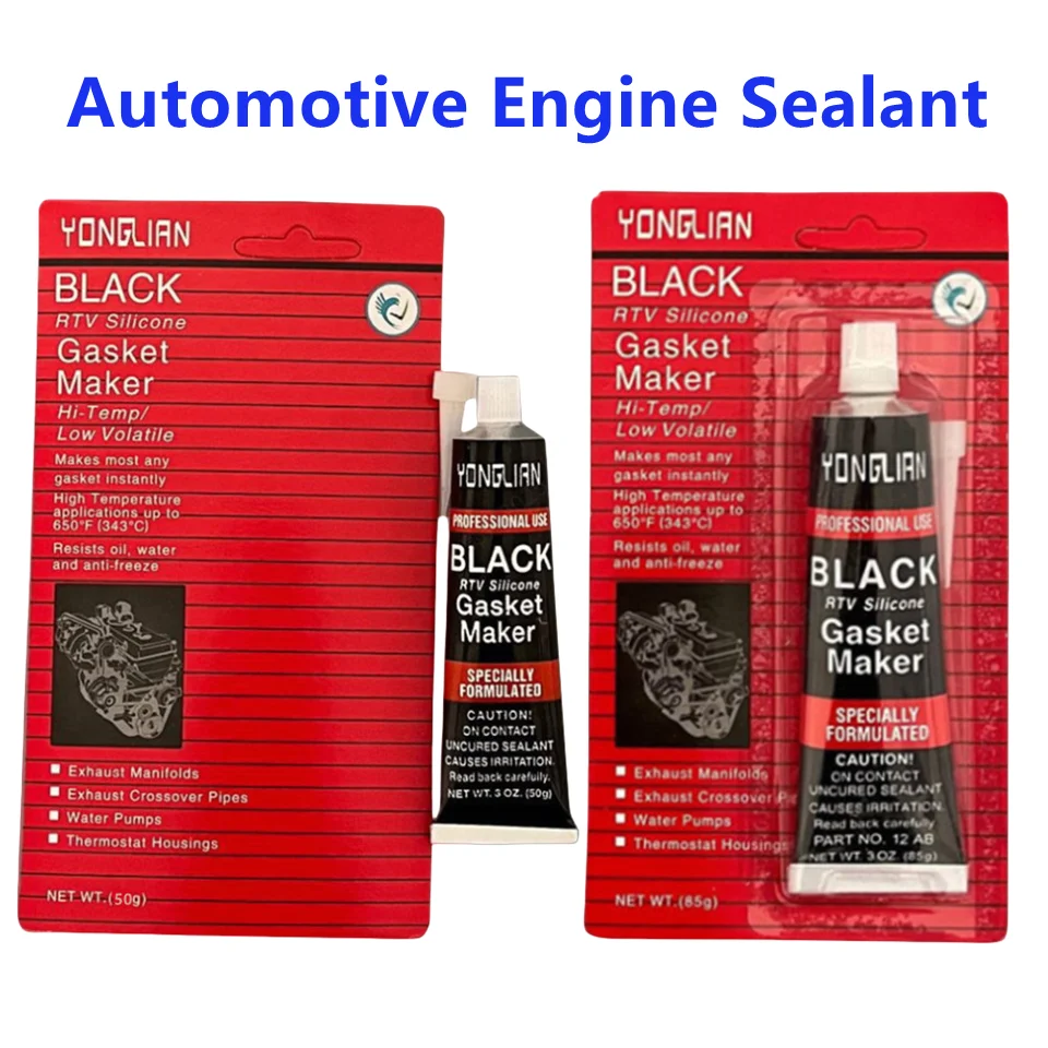 1/2/3Pcs Motor Gasket Sealant Automotive Engine Sealant Adhesive High Temperature Black RTV Silicone Gasket Maker Car Glue