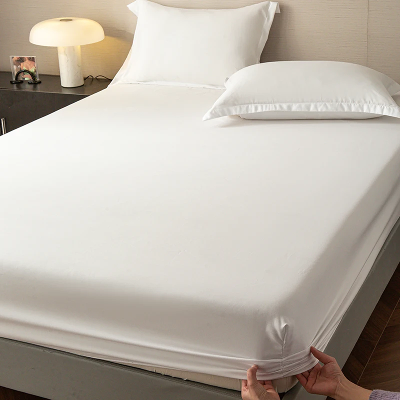 High Quality Fitted Sheet - Microfiber Soft Touch, Deep Pocket 25cm, Wrinkle Free Anti-Slip, Solid Color Twin/Full/Queen/King