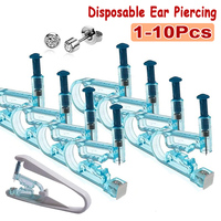 1/5Pcs Disposable Painless Ear Piercing Healthy Sterile Puncture Tool Without Inflammation for Earrings Ear Piercing Gun Set