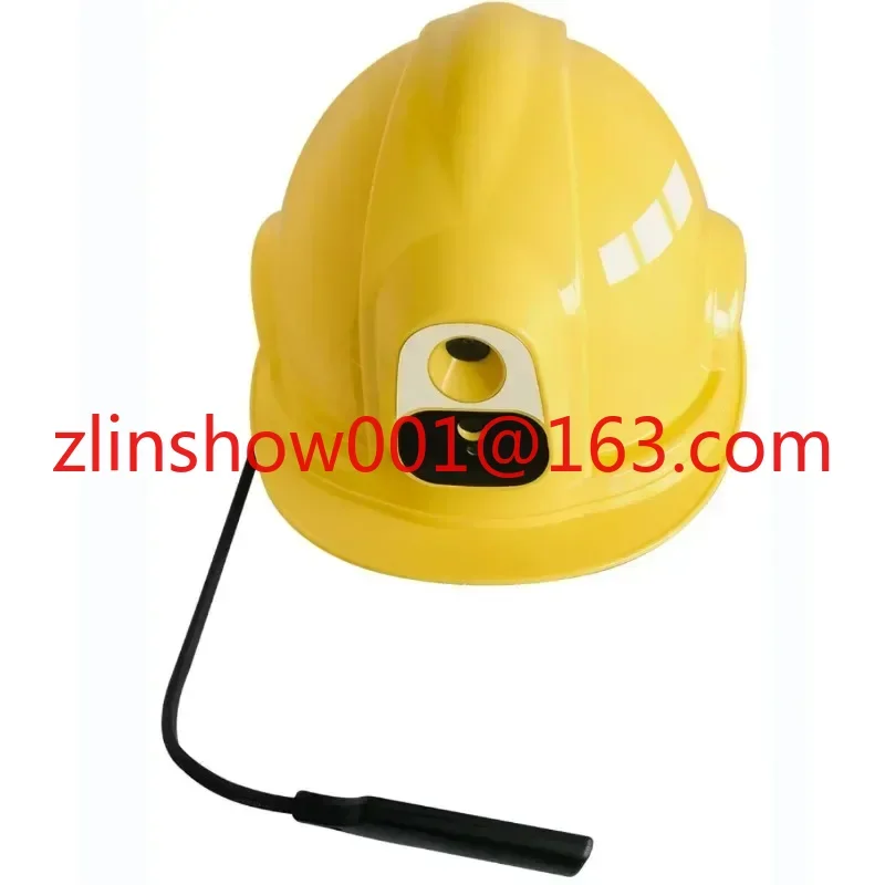 Telecamera per casco di sorveglianza con elmetto protettivo 4G con batterie rimovibili Illuminazione a LED incorporata per cantiere