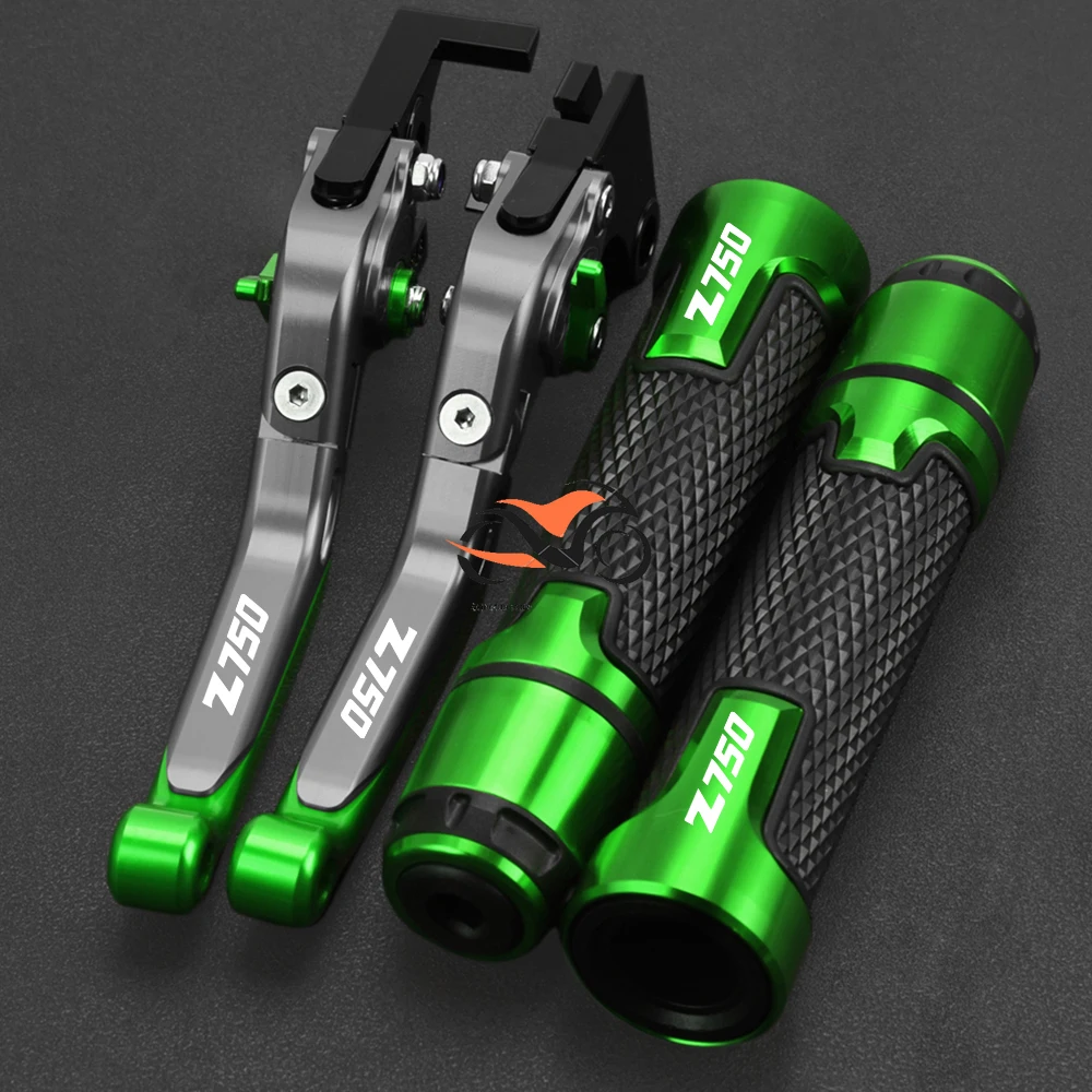 

Z 750 Motorcycle Accessories Adjustable Brake Clutch Levers Handlebar Hand Grips For KAWASAKI Z750 2007 2008 2009 2010 2011 2012