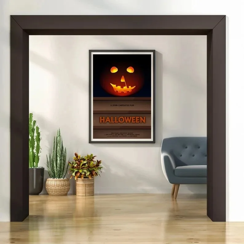 Classic Movie Film Halloween Horror Characters Poster Print Wall Art Happy Halloween Gift Decor Cover Home Decor HD Poster