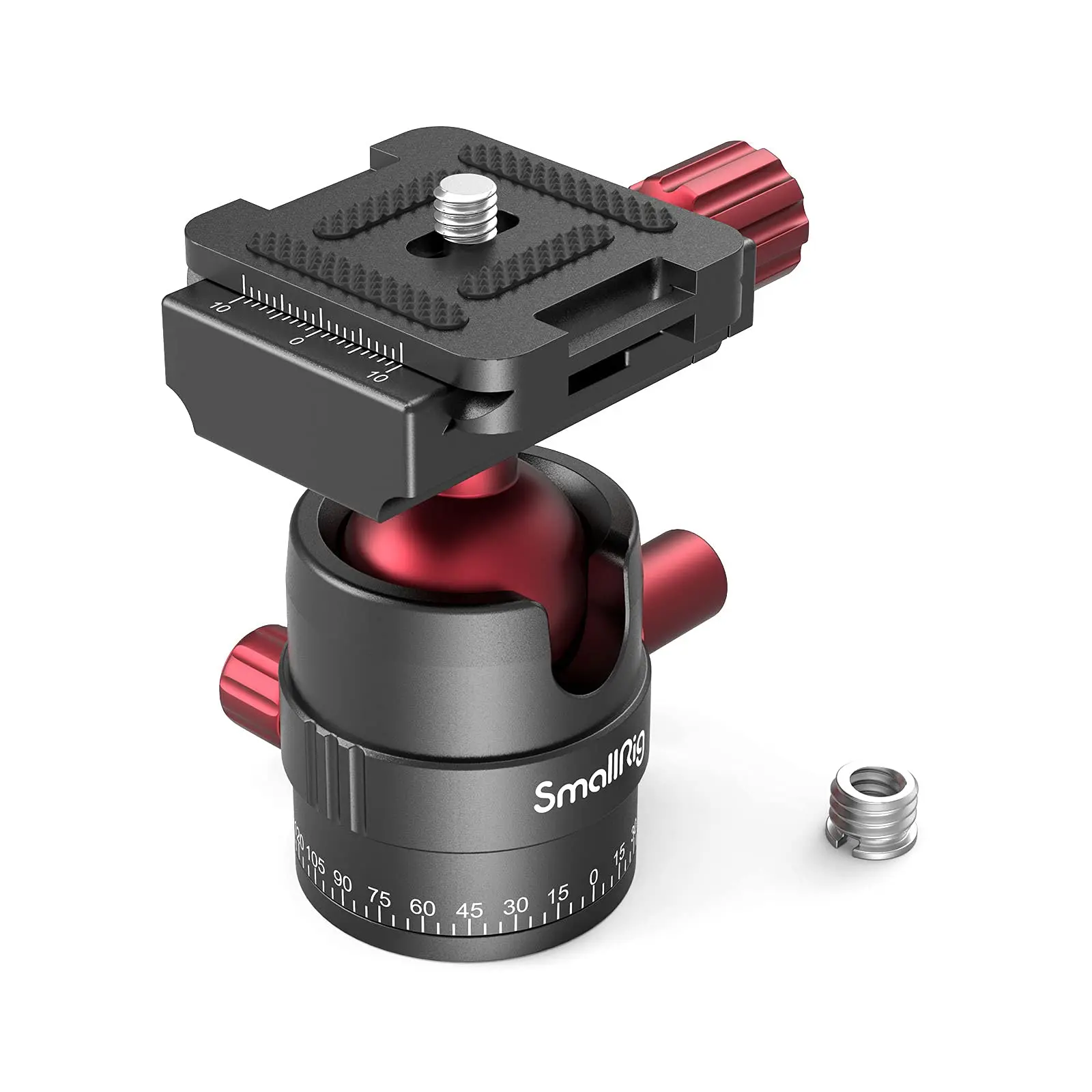 Smallrig Aluminium Panoramische Balkop Houdt Tot 5Kg Vast Met 1/4 Tot 3/8 Schroefadapter Met 1/4 Inch Snelle Schoenplaat-3034