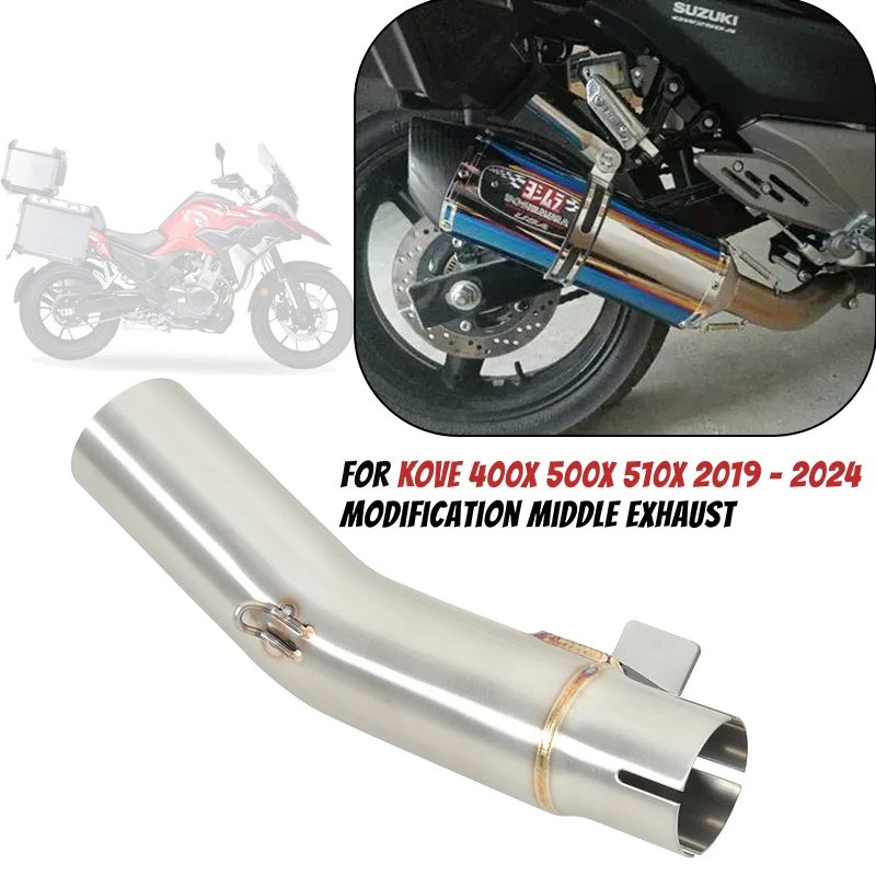 

Для KOVE 400X 500X 510X EURO5 ОДНОПЕЧНАЯ ПОВОРОТНАЯ РЫЧАГ 2019-2024 выхлопная труба мотоцикла, нержавеющая труба, глушитель 51 мм