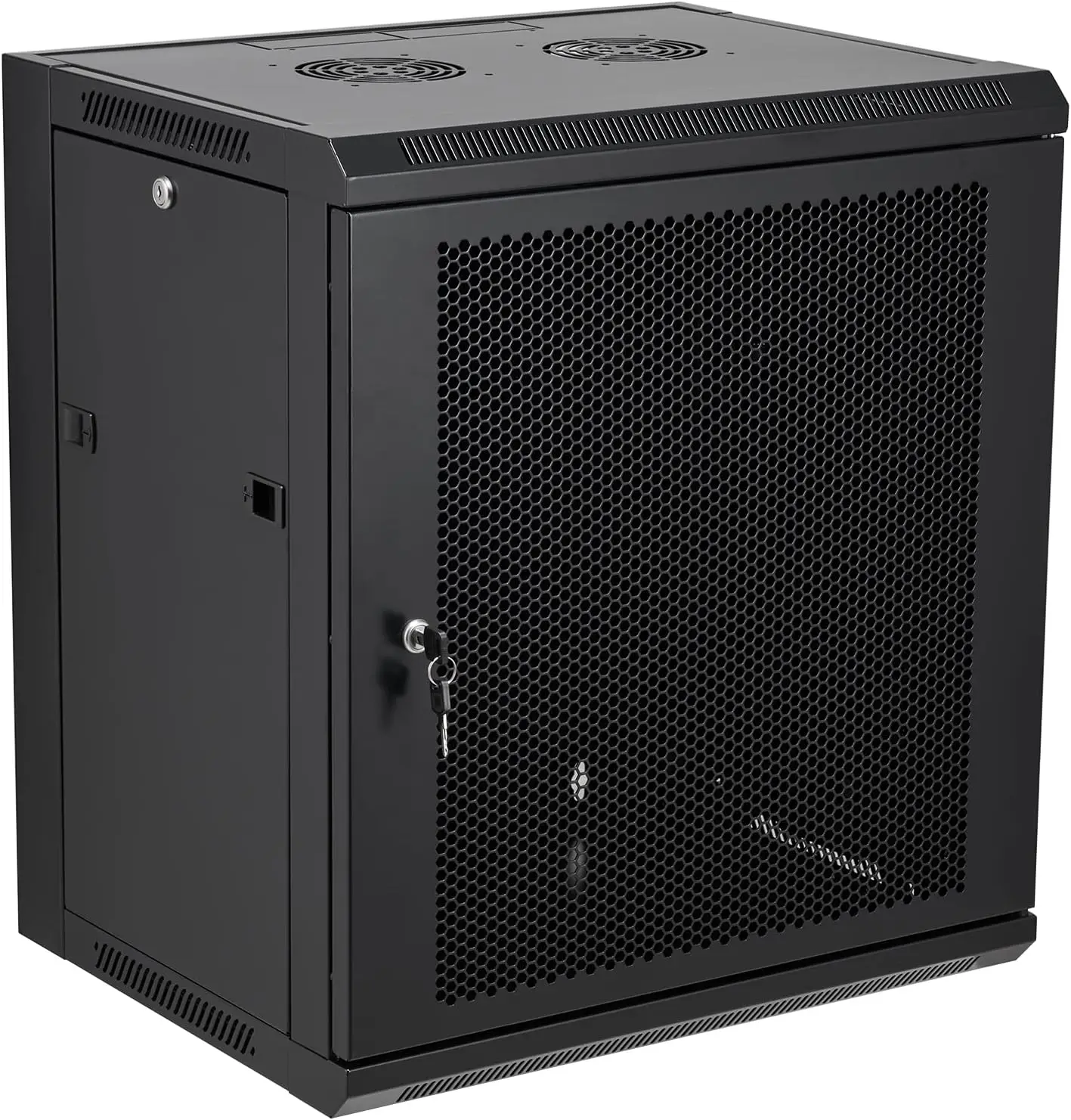 Wall Mount Server Cabinet Network Rack Vented Enclosure Locking Door