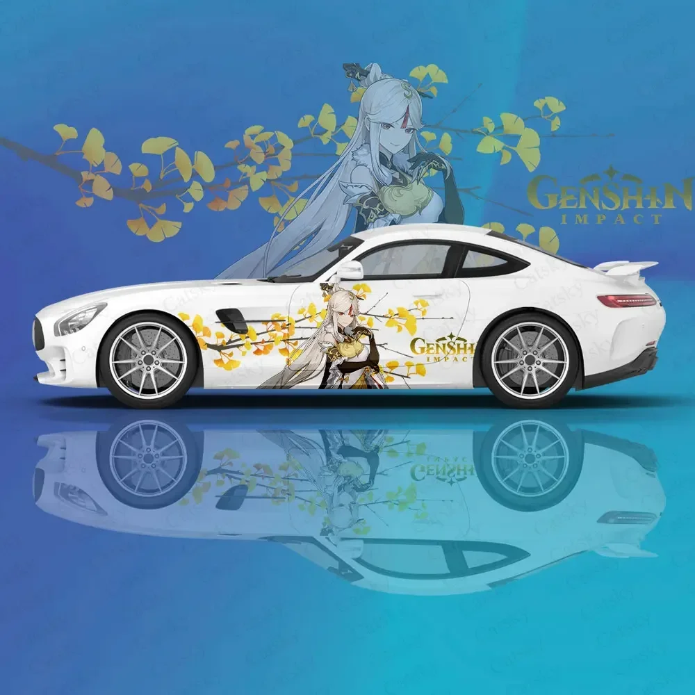 

Нинггуан | Genshin Impact наклейки на кузов автомобиля Itasha виниловая наклейка на боковую сторону автомобиля наклейка на автомобиль автомобильная декоративная пленка