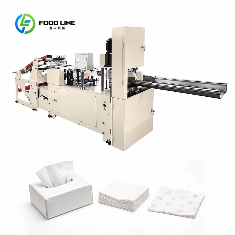 Custom Made Automatic Napkin Machine with Embossing, Printing, and Folding
