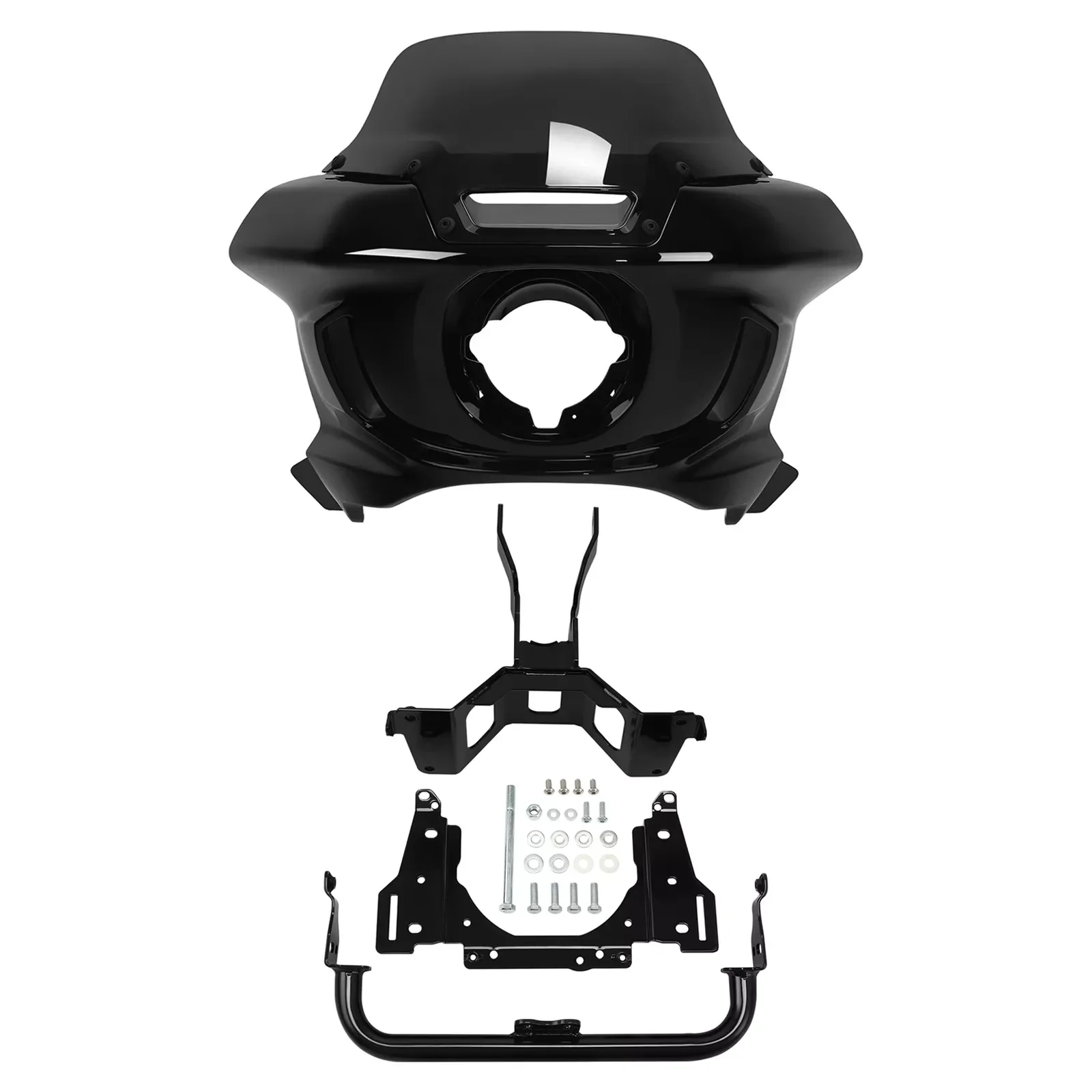 

Motorcycle Headlight Fairings Windshield Bracket For Harley Softail Street Bob Low Rider 2018-2024