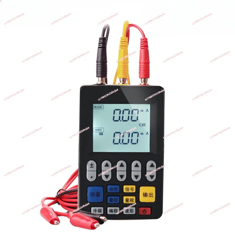 

Handheld signal generator with passive current 4-20mA voltage resistance Pt100 thermocouple temperature calibrator
