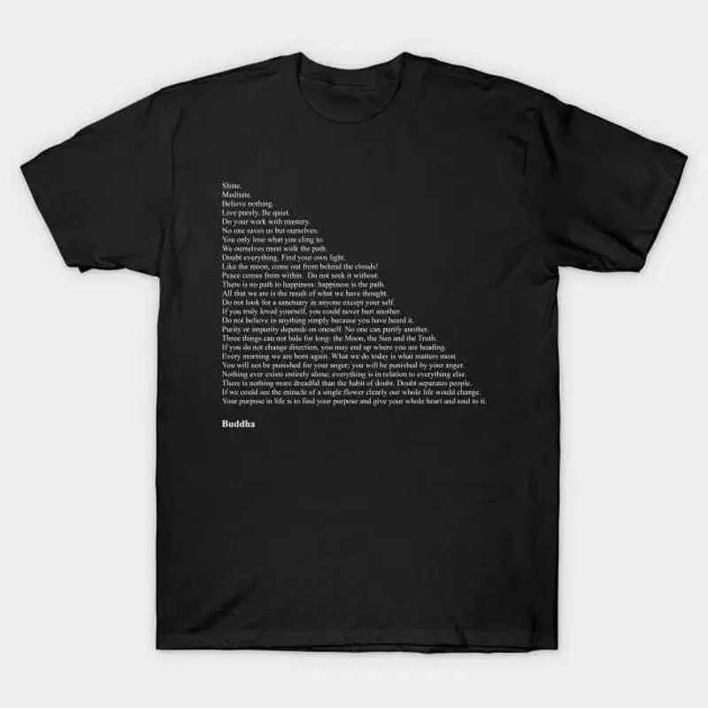 Buddha Quotes T Shirt S 5XL Fast Shipping